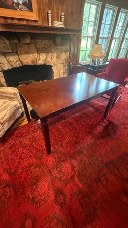 7-Piece Dark Wood Dining Set – Table & 6 Matching Chairs (Disassembles Easily!)