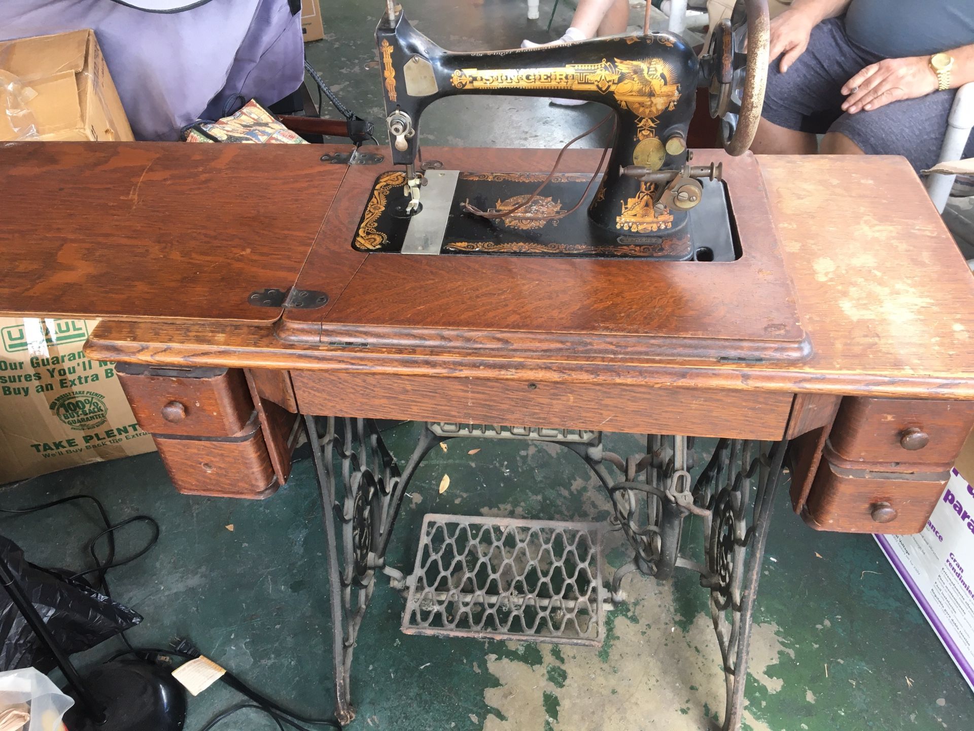 Antique Singer sewing machine