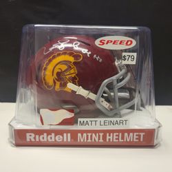 USC Trojans Matt Leinart Signed,  Certified Mini-Helmet