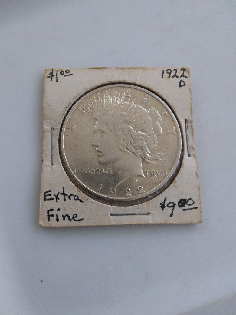 1922 Extra Fine Pease  Dollar  