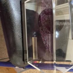 Acrylic Baseball Display Case for Ball and Cards Clear my L Ball Holder Rin.. 7”Lx4”Hx5”W