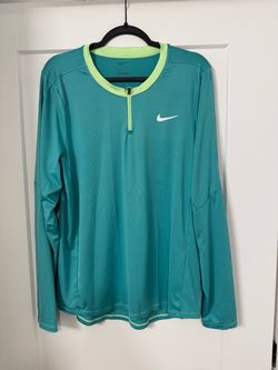 Nike Long Sleeve Quarter-Zip Athletic Top Size Large