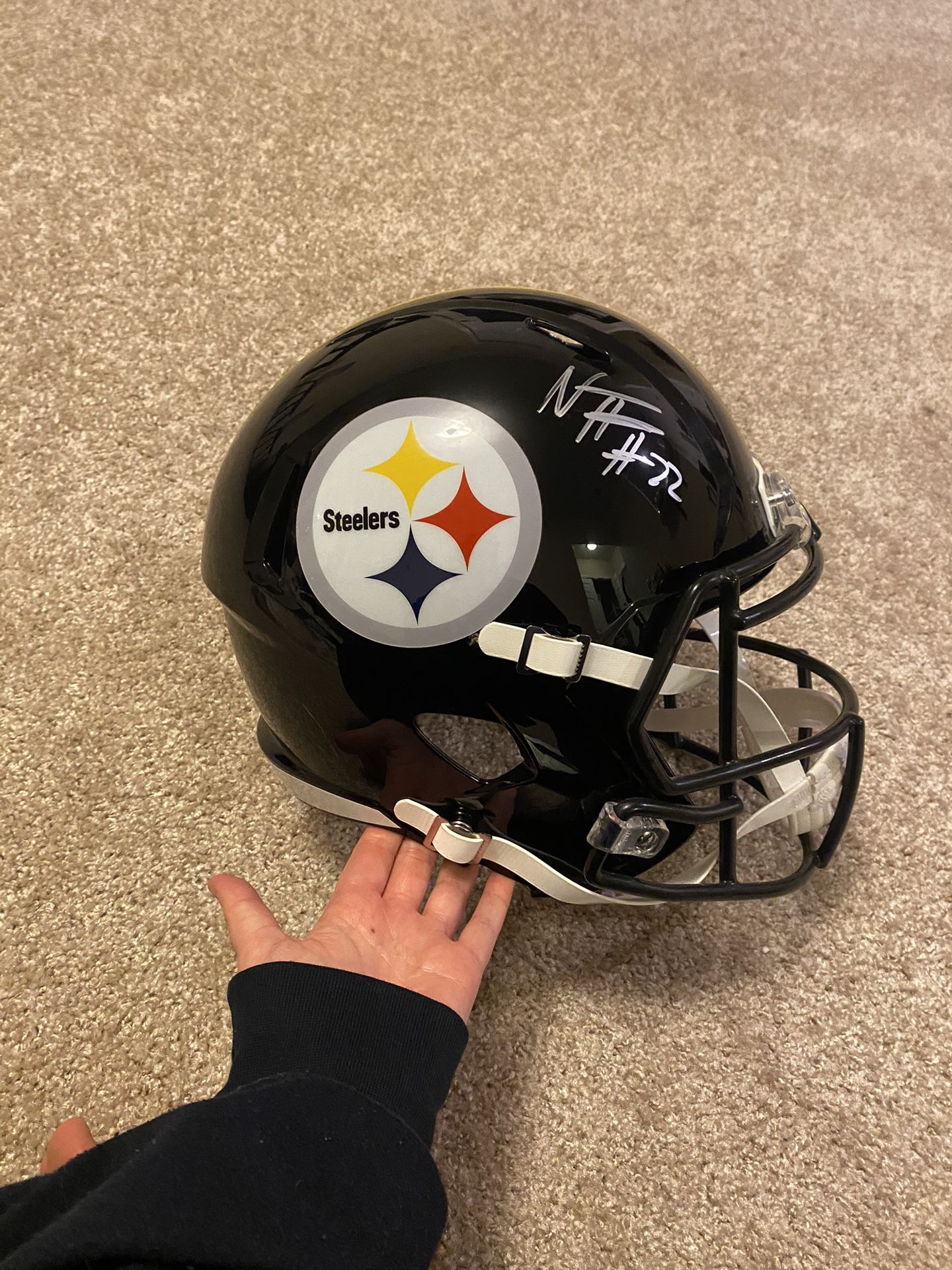 Najee Harris Signed Helmet- FANATICS