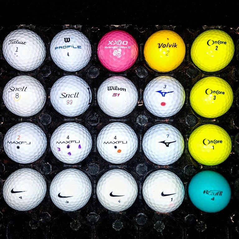 20 Assorted Premium Brand Golf Balls, Immaculate Condition