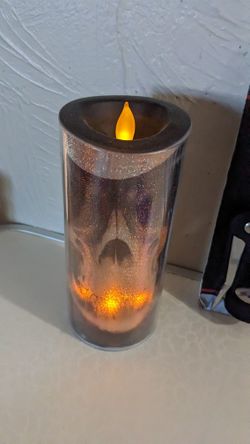 Skull Flickering Led Candle