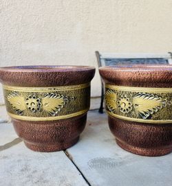 2x$70 Mexican Clay Planters Or $35 Each 