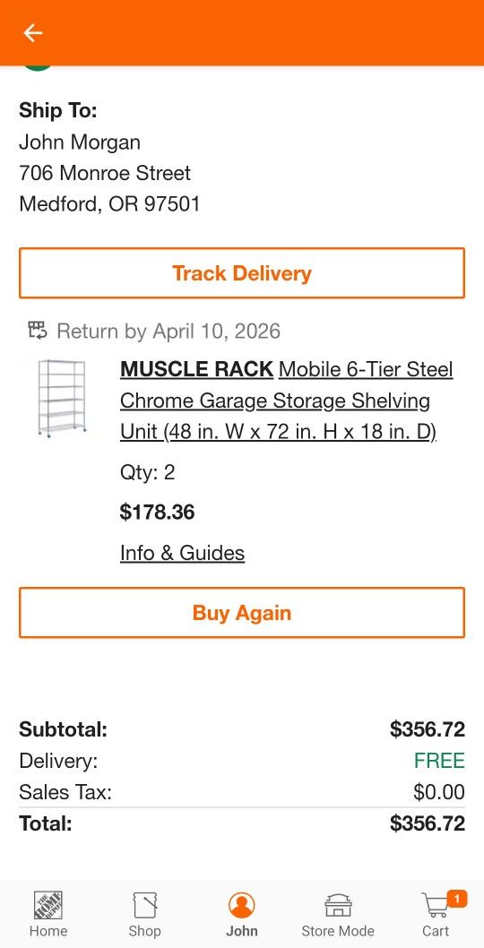 Garage Chrome Shelving