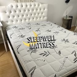 New Queen Bed Frame With Mattress 