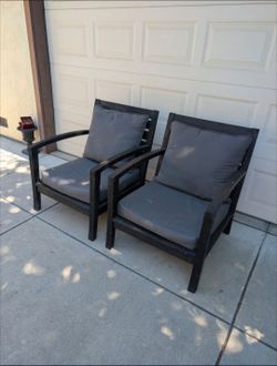 Backyard chairs