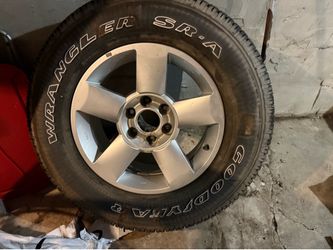 Nissan titan spare tire is new