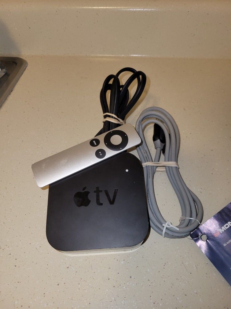 Apple TV With Remote And Hdmi