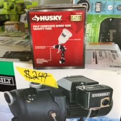 Husky Gravity Feed Composite HVLP Spray Gun