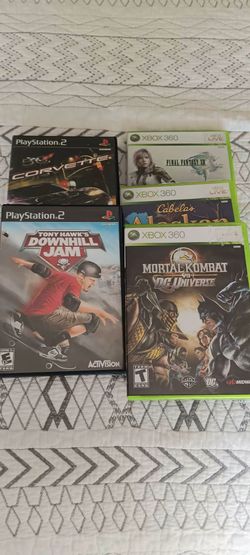 Collection of five video Games