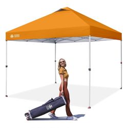 Patio Pop Up Canopy Tent 10x10 Commercial-Series (orange), NEW