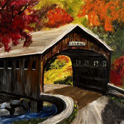 Painting Covered Bridge 