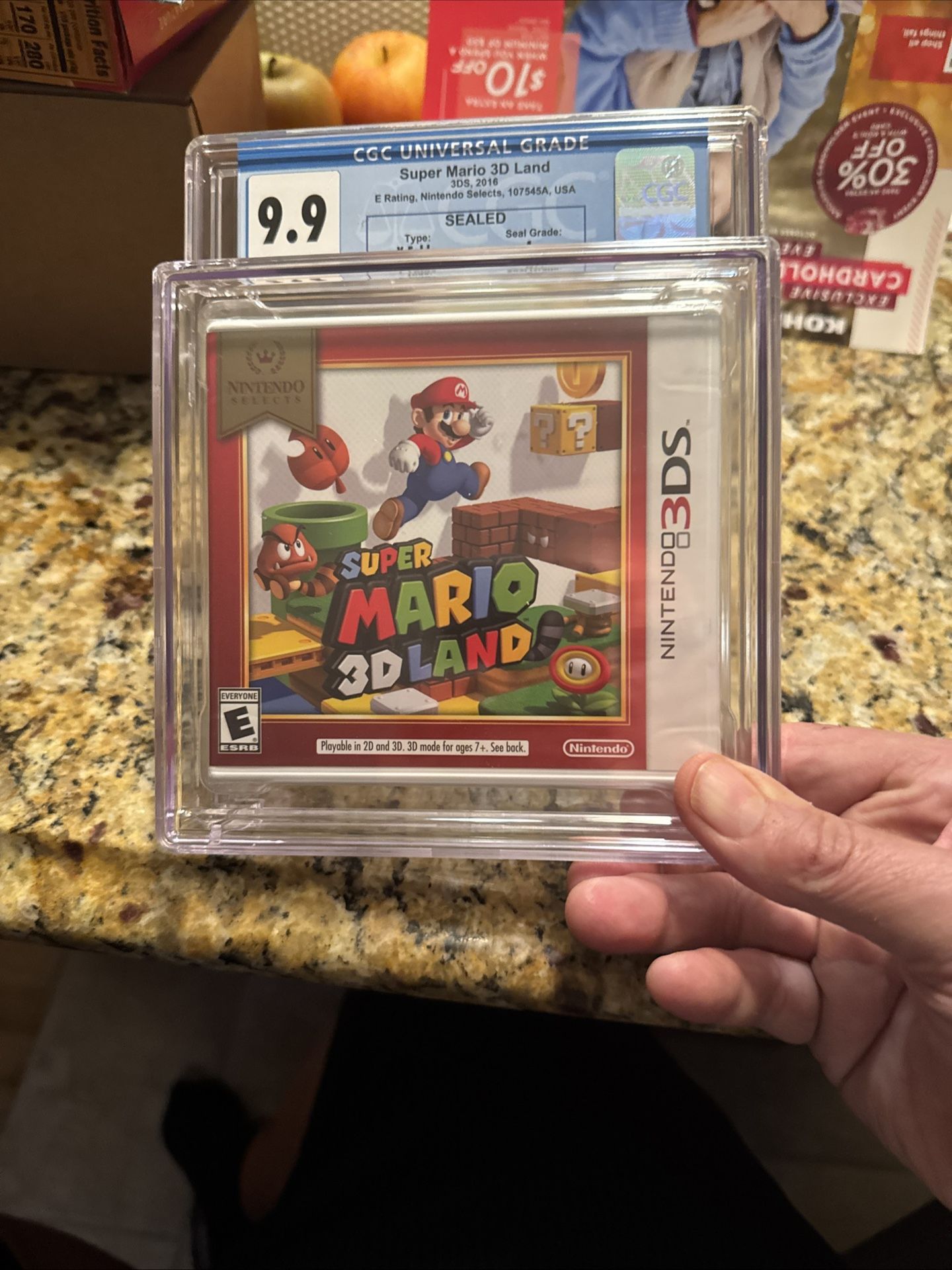Super Mario 3D Land - Nintendo Selects - 3DS - CGC Graded 9.9 A++, Sealed