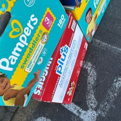Pampers And Huggies Size 2 And 3