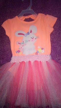 12 months handmade onsie tulle dress