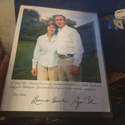 G.Bush And Wife Pic