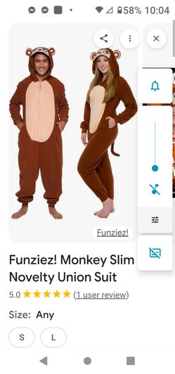 Funziez! Monkey Slim Novelty Union Suit