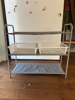 Metal With Fabric Shelf