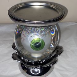 Bath And Body Works Halloween Eyeball Water Globe Pedestal Candle Holder 