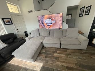 Light grey cloud couch
