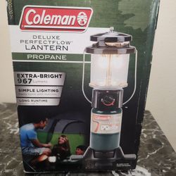 Coleman Deluxe Perfect Flow Lantern Propane Extra Bright 967 L U M E N S