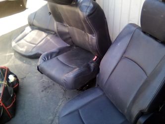 Grey leather seats " off 2017 Dodge ram Hemi"