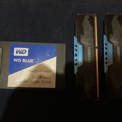 SSD AND DDR3 16 GB