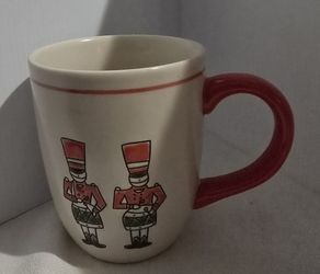World Market Christmas holiday nutcracker coffee mug 12oz