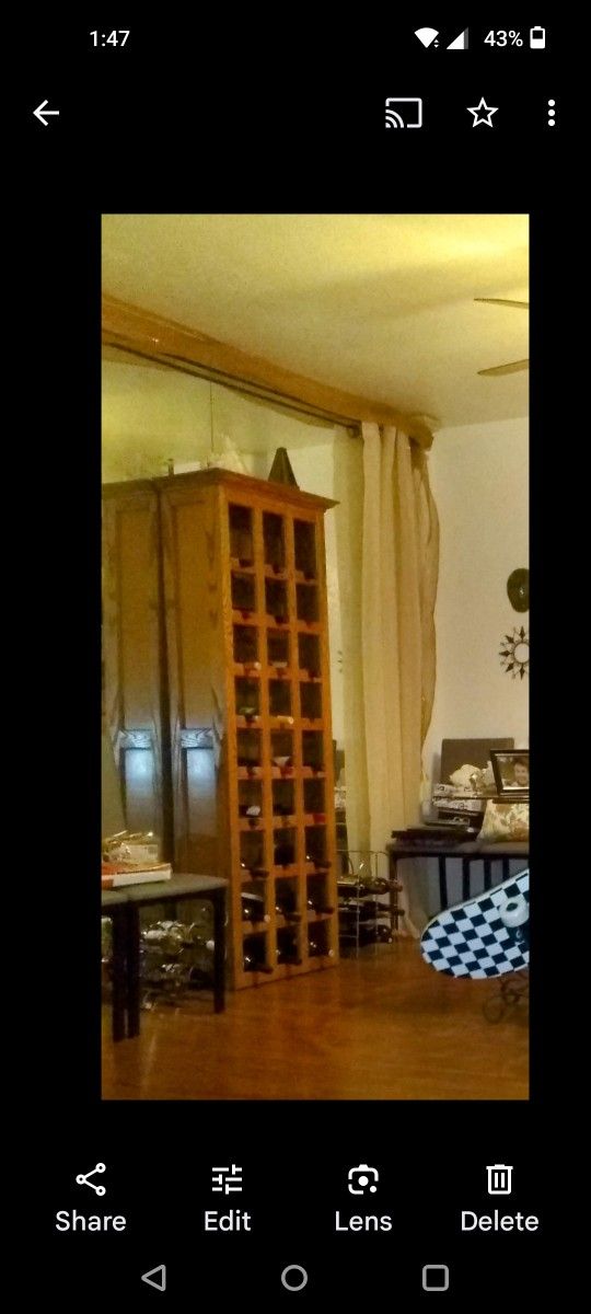 Solid Oak Wine Rack