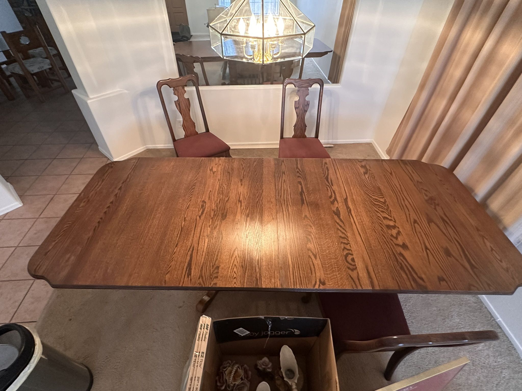 Real Wooden Dining Table And Chair Set