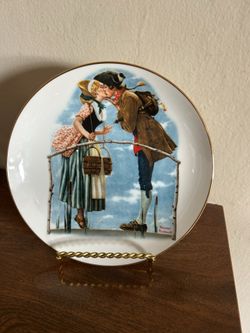 Collectible Norman Rockwell "The Milkmaid" Porcelain Plate 8”