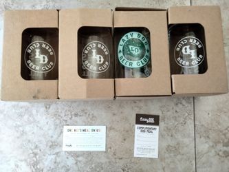 4 Lazy Dog Collectible Cup / Mugs plus 2 bonus coupons