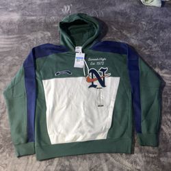 Nike NSW SWOOSH HIGH Club Men's Fleece Pullover Hoodie Sz Medium (FQ6156-323)