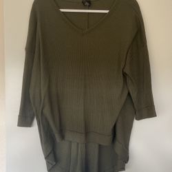 Green 3/4 Sleeve Tunic 