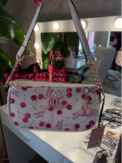 White cherry juicy couture shoulder bag