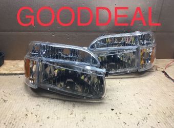 #91 FIT 1995-01 Ford Explorer Chrome OE Style Halogen Headlight Head Lights Pair Set