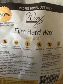 Hard wax natural