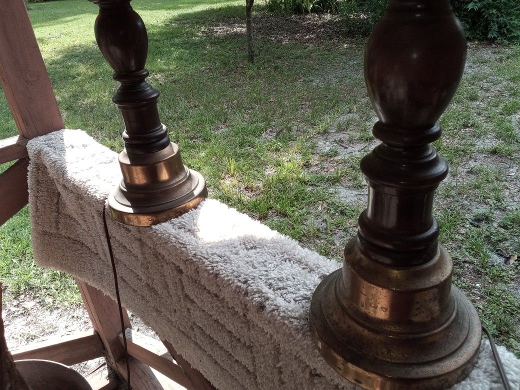 Table Lamps (Pair). Vintage
