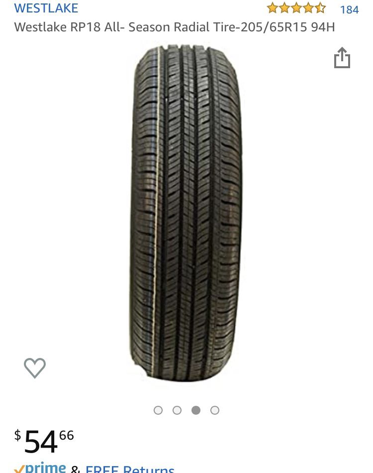 West lake tire. 205/65/15