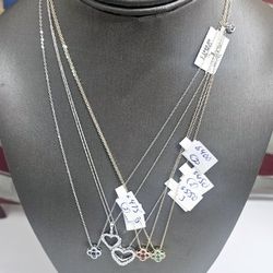 14k 18inch Diamond Pendant With Chain 