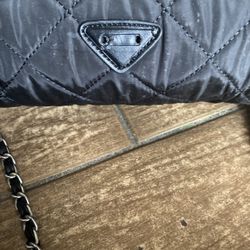 Black Purse With  Chains