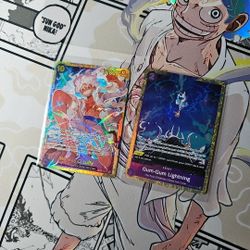 Luffy Gear 5 And Gum-gum Lightning 