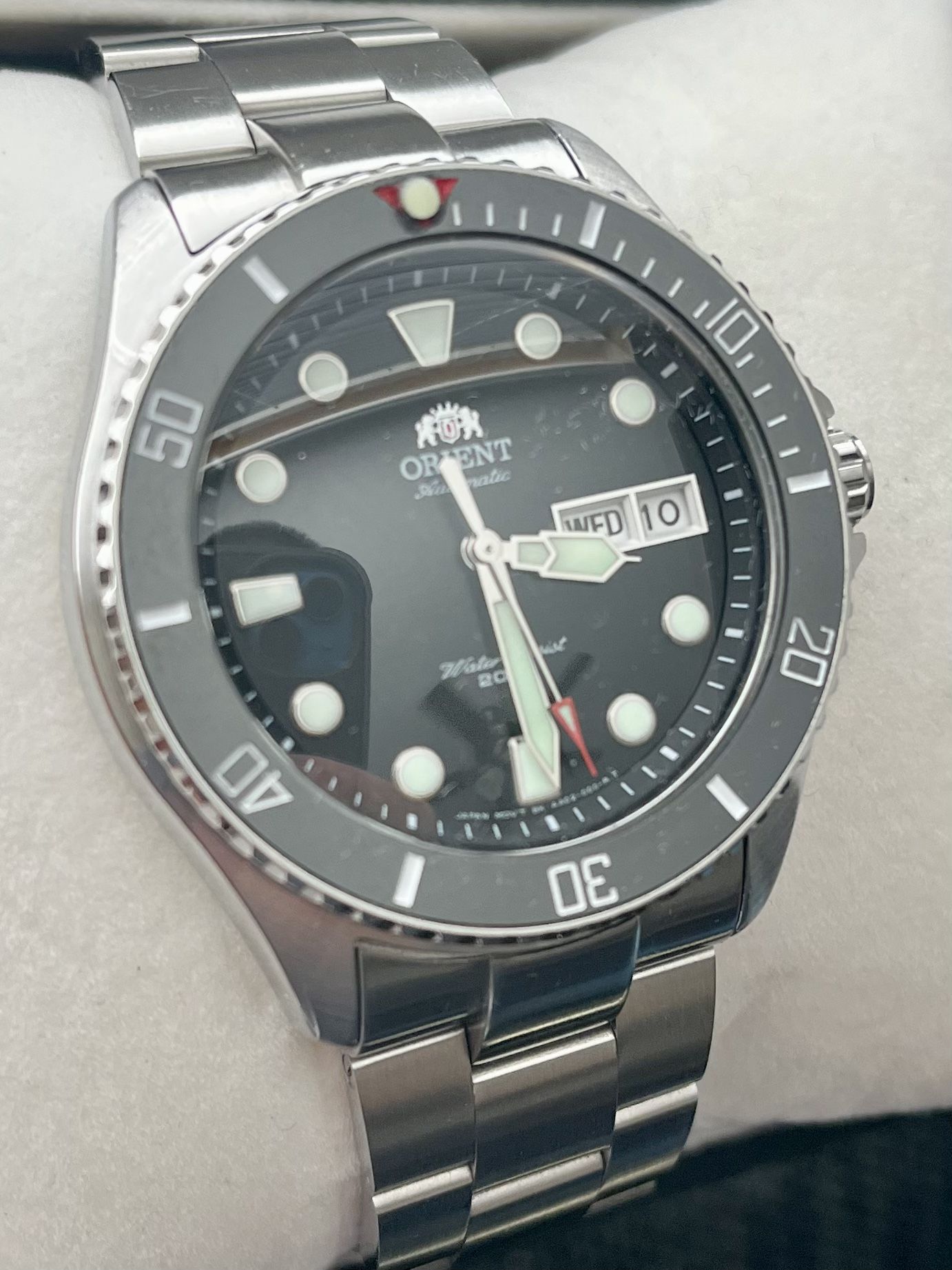 Orient Ray Oyster Bracelet Orient Ray With Upgraded Crystal, Bezel