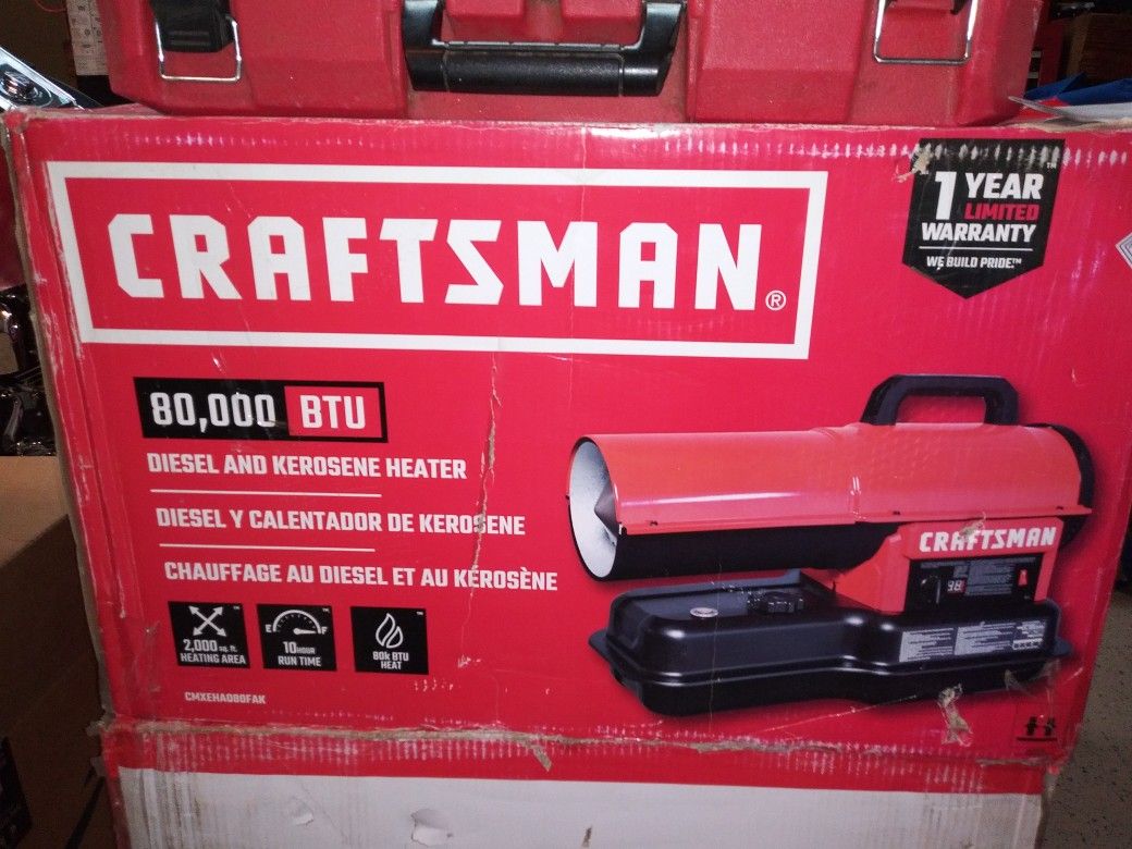 80,000 BTU MILWAUKEE DIESEL AND KEROSENE HEATER