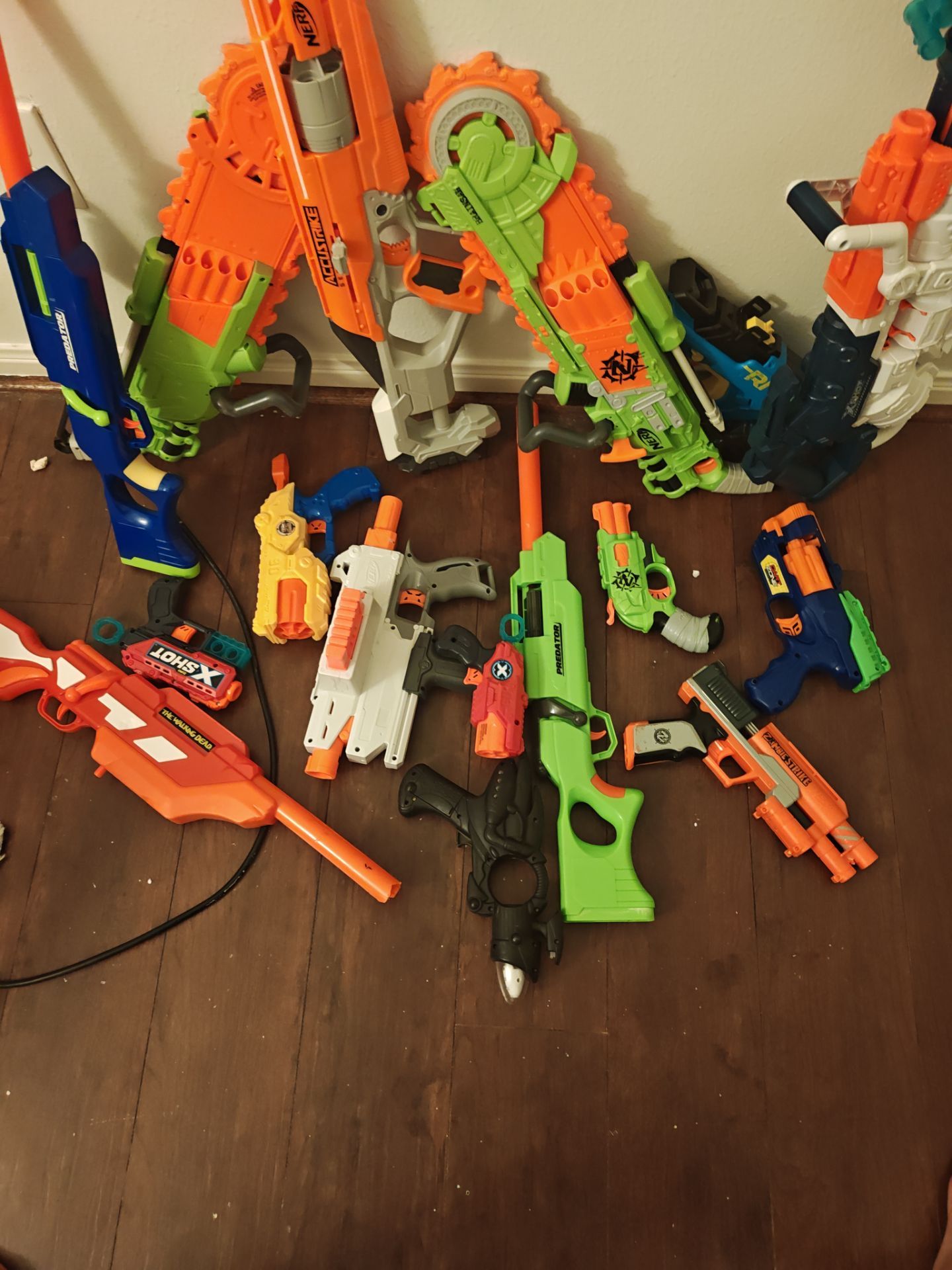 Lot of nerf guns and laser tag(no darts included) price is negotiable