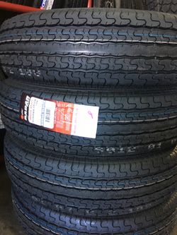 16” 4 new trailer tires ST235/80R16 12 ply