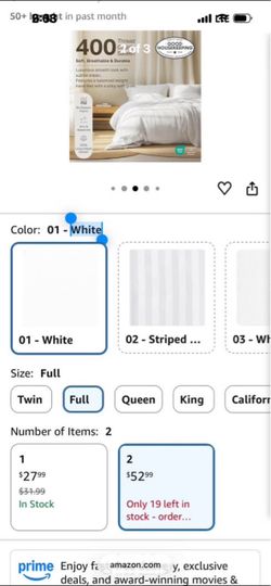 California Design Den Pack of 100% Sateen Full Bed Fitted Sheets